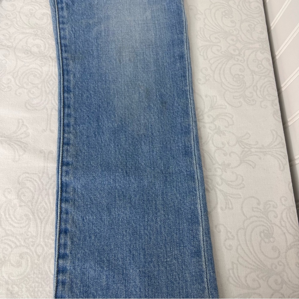 FRAME Denim Le High Straight Sunland Light Wash High Rise Crop Jeans Size 24 - Picture 15 of 16